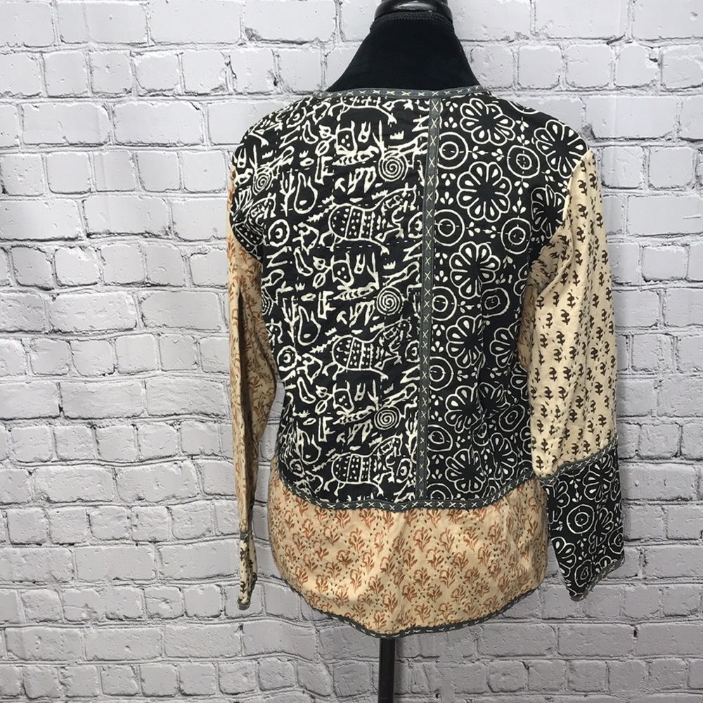 Mixed batik pattern jacket - Picture 4 of 8